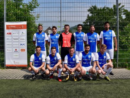 Das Team von Jäger direkt beim 7. Strahlemann Firmen-Fußballcup
