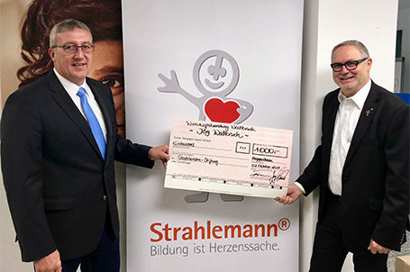 Spende von 1.000 € für die Strahlemann-Projekte