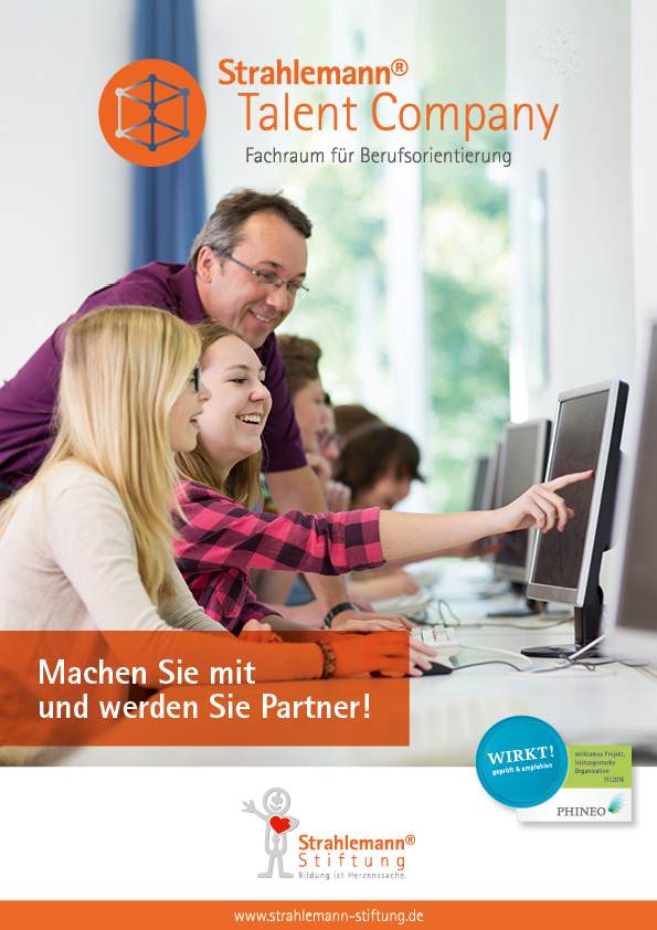 Flyer: Talent Company – Mach mit!