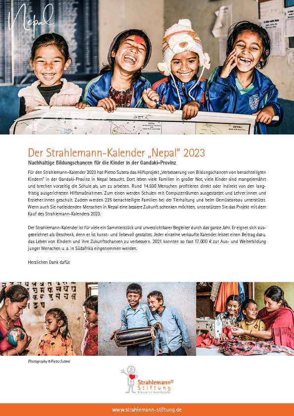 Strahlemann-Kalender 2023 – Bestellformular & Infoflyer