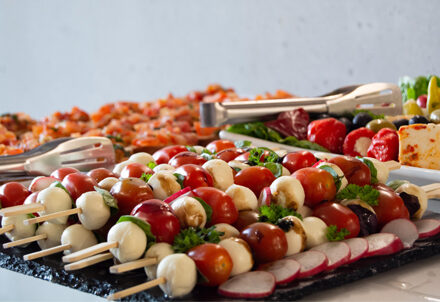 Das Buffet zum Get-Together von der Firma NKS hat allen gemundet.