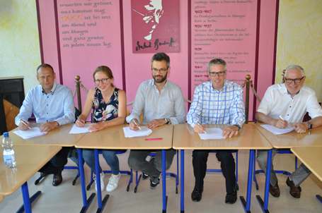 Kooperationsvereinbarung zur Talent Company an der Dietrich-Bonhoeffer-Schule in Rimbach