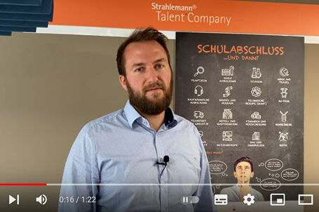 Alexander Hübner, Projektmanager Talent Company, erklärt in dem Video, welche Vorteile die Talent Company an der Staatlichen Regelschule in Steinbach-Hallenberg hat. 