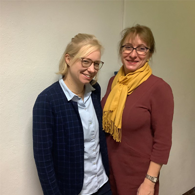 Sabrina Müller (links) und Sabrina Füller (rechts) - Berufsorientierungslehrerinnen